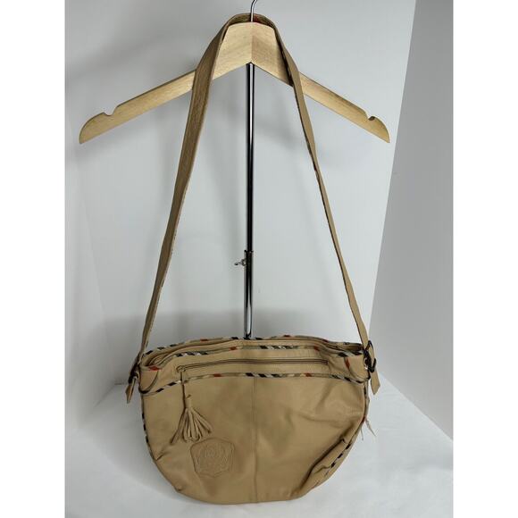 Vintage Stone Mountain Craftsmens Guild Crossbody Brown Leather Shoulder Bag NWT - Picture 1 of 6